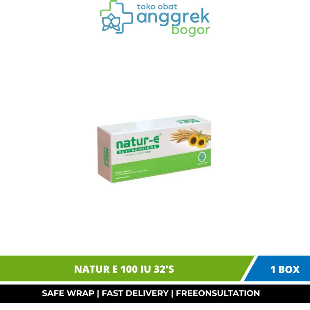 Jual NATUR E 100 IU 32'S/VITAMIN E/VITAMIN E UNTUK KULIT DAN TUBUH
