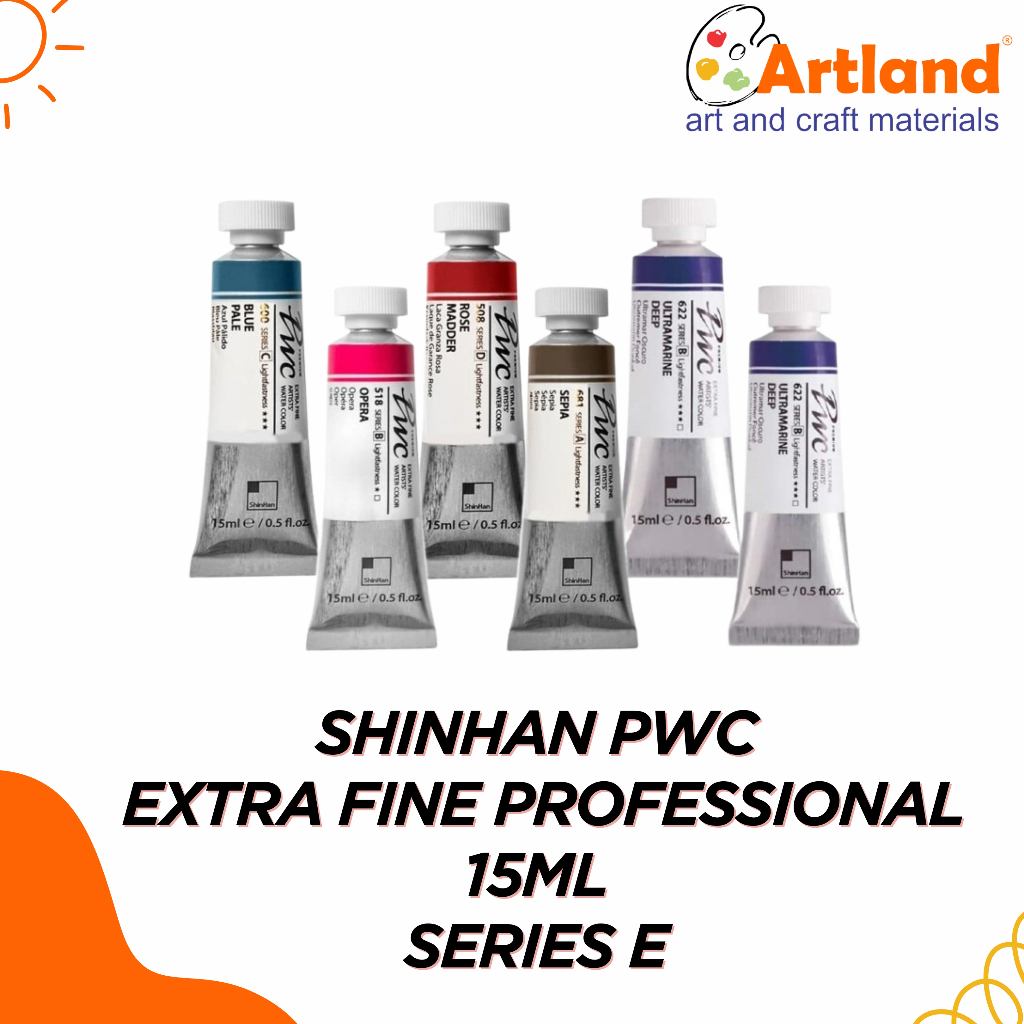 Jual ShinHan PWC Extra Fine Professional Watercolor Tubes 15ml Series E ...