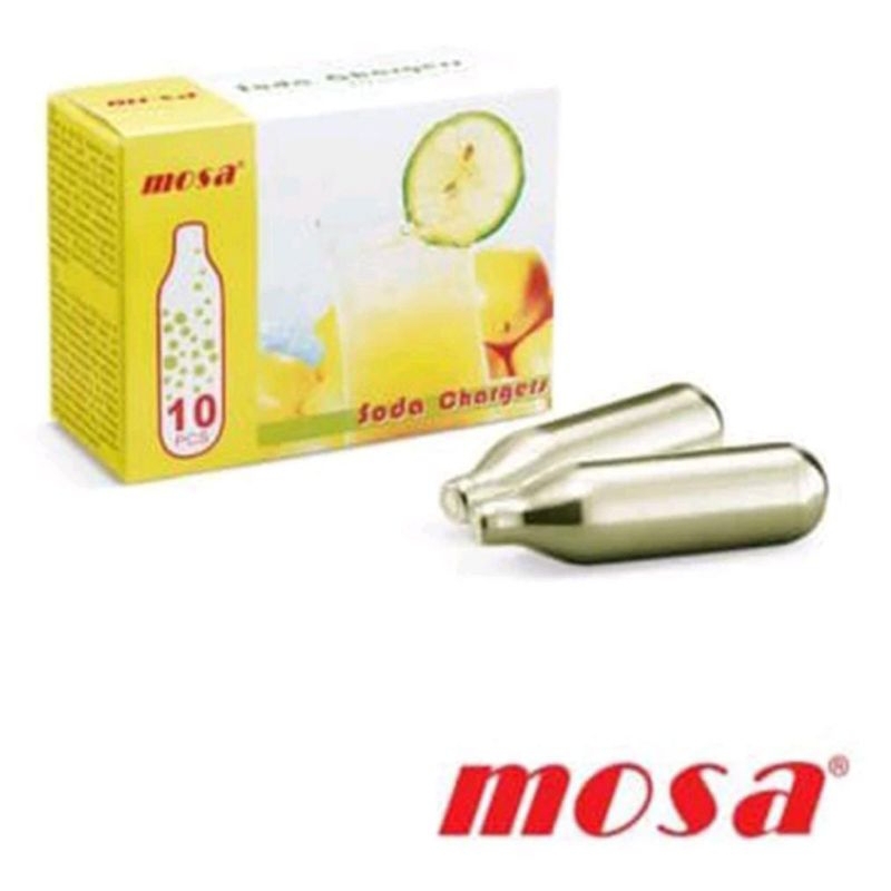 Jual Mosa Soda Chargers CO2 / Gas Mini Capsule 8 gram / Soda Syphon ...