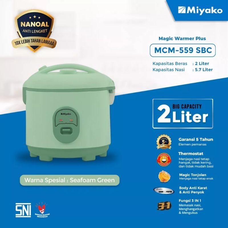 Jual PROMO MAGIC COM MIYAKO 1,8 Liter 2 Liter | Shopee Indonesia