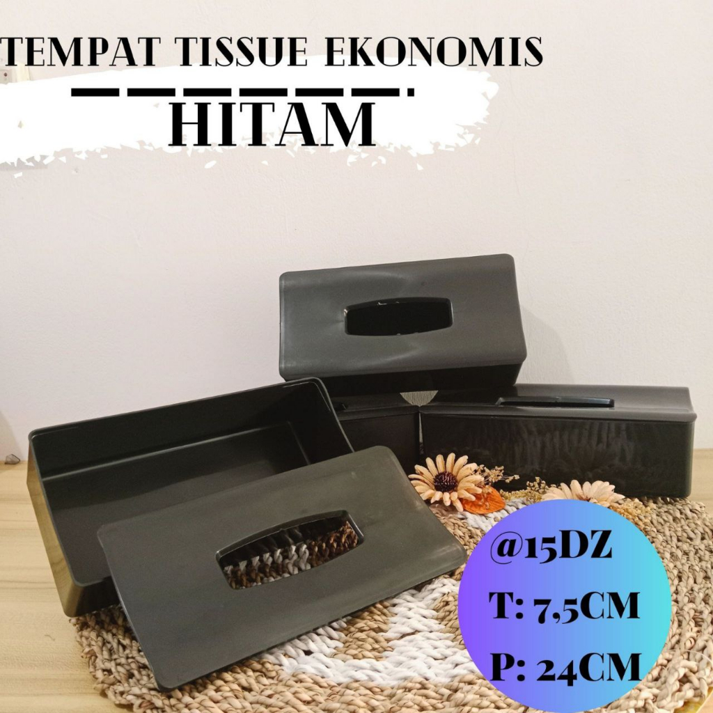 Jual Tempat Tissue Plastik Hitam | Shopee Indonesia