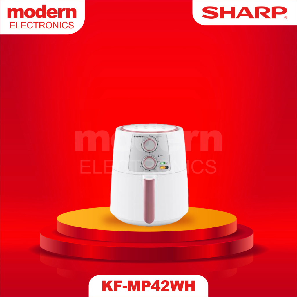 Jual SHARP Air Fryer Kapasitas 4,2 Liter Detachable Fry Pan KF-MP42WH