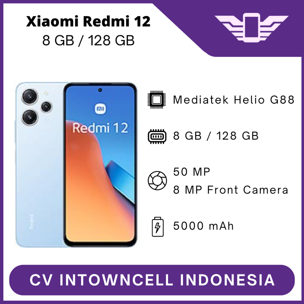 Jual Xiaomi Redmi 12 8/128GB Garansi Resmi | Shopee Indonesia