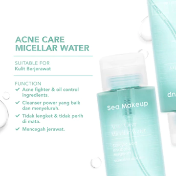 Sea Makeup Acne Clear Micellar Water Pembersih Wajah Makeup Remover