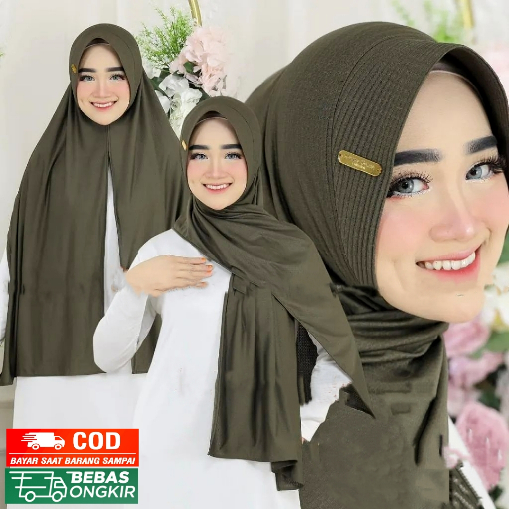 Jilbab Pashmina Instan Dubai Oval Pet Jersey Dewasa - Kerudung Wanita /- Kerudung Pasmina Jumbo Panjang Nyaman - kerudung langsung pakai model terbaru dewasa -/ Kerudung Jersey Nyaman Viral - Urwah Al Bariki