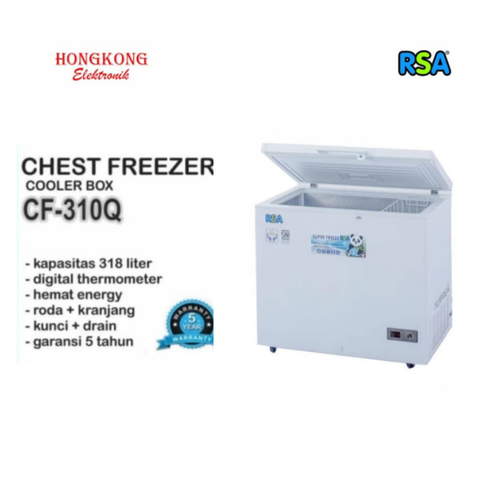 Jual RSA CF310Q Chest Freezer kapasitas 310 Liter Gea CF 310Q