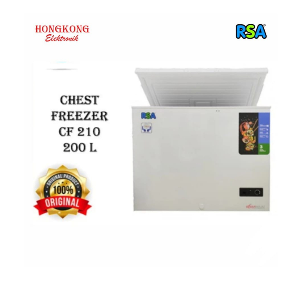 Jual CHEST FREEZER RSA CF-210 KAPASITAS 200L | Shopee Indonesia