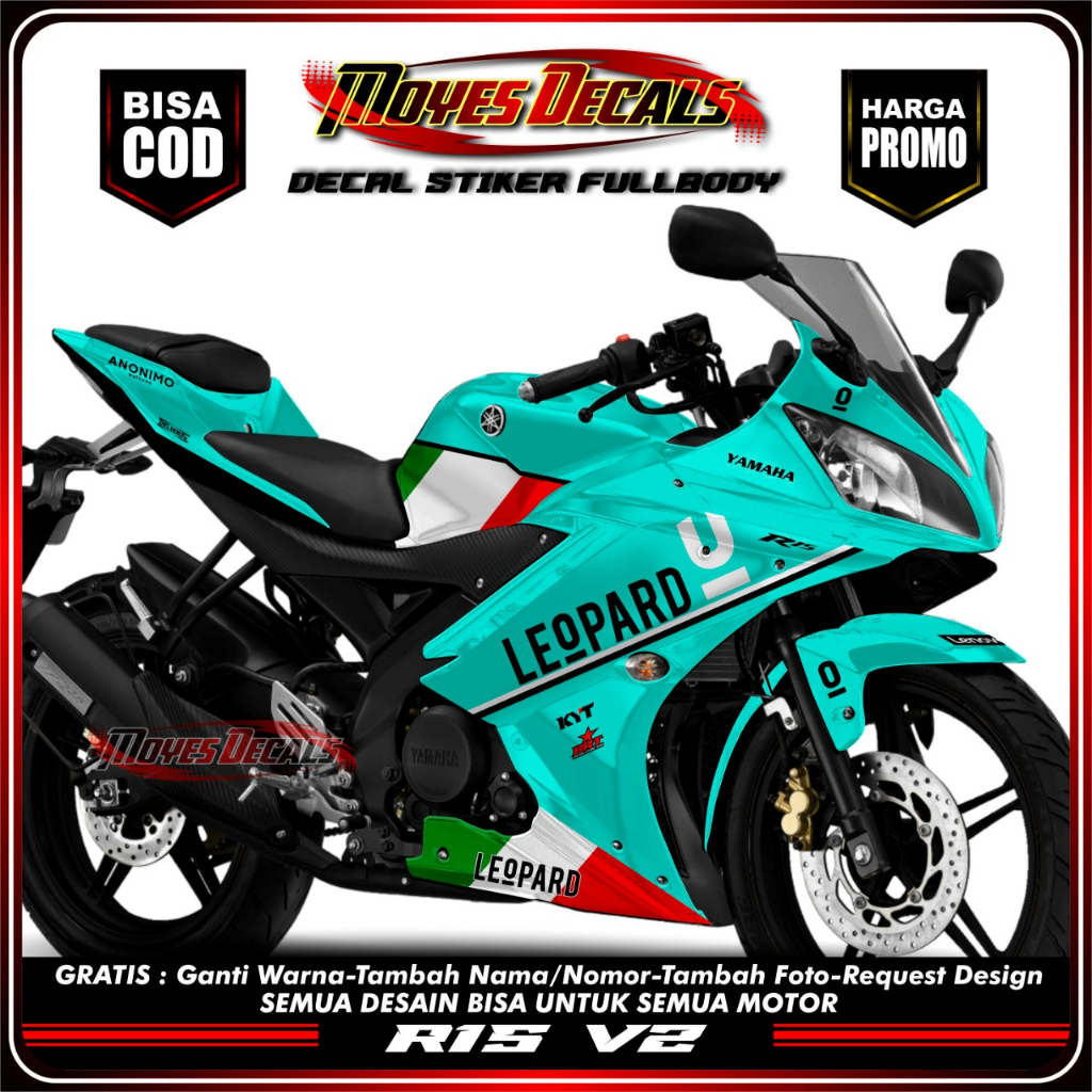 Jual Decal R15 V2 Full Body Dekal R15 V2 Stiker R15 V2 Full Body Keren ...
