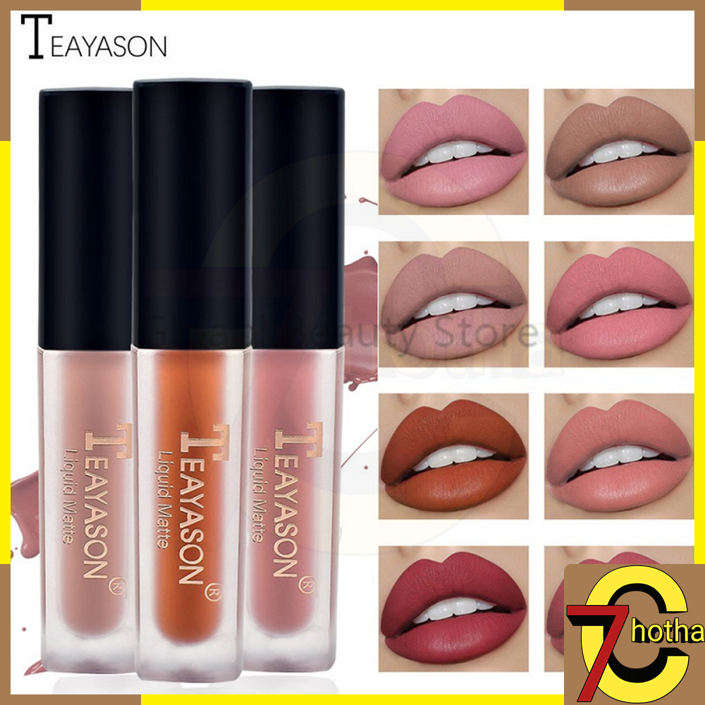 Jual TEAYASON Natural Matte Liquid Lipstick Lip Glaze Lip Gloss Lipstik ...