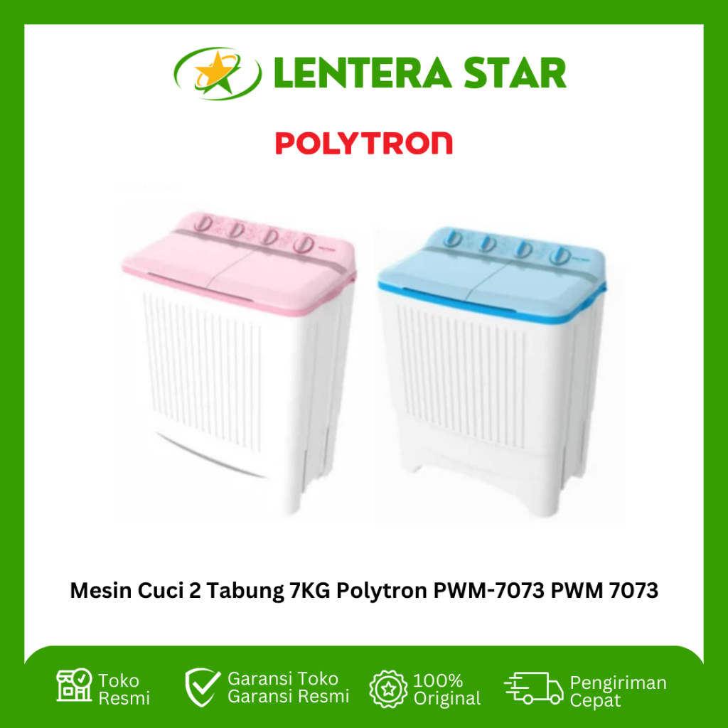 Jual Mesin Cuci 2 Tabung 7KG Polytron PWM-7073 PWM 7073 | Shopee Indonesia