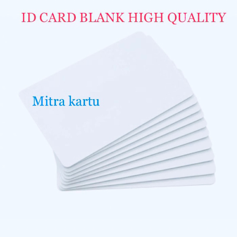 Jual Id Card Blank Kartu Noco Pvc Blankcard Kartu Polos Pvc Shopee