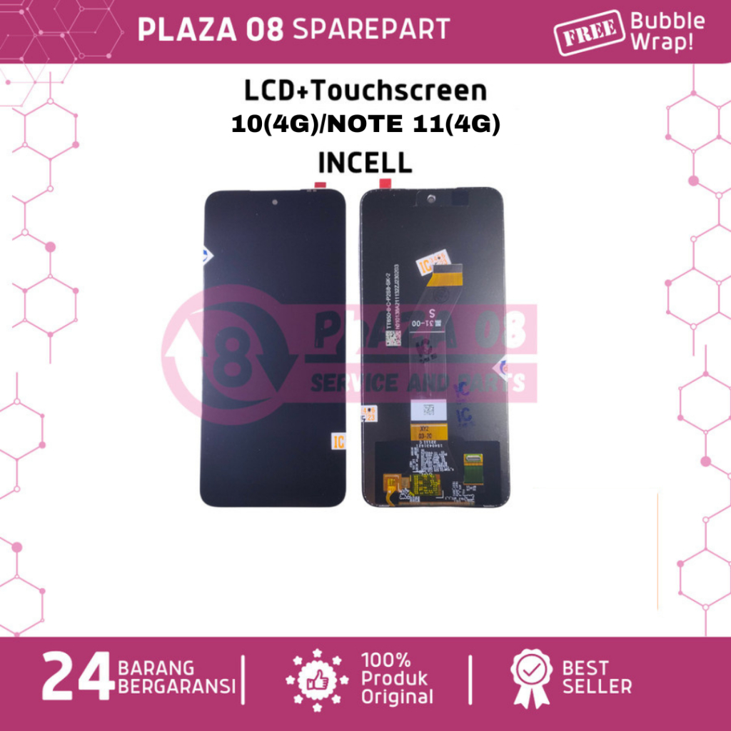 Jual LCD + Touchscreen REDMI 10 (4G)/NOTE 11 (4G) BLACK (INCELL ...