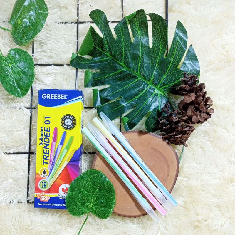 Jual PULPEN GREEBEL TRENDEE 01 PACK (ISI 12PCS) | Shopee Indonesia