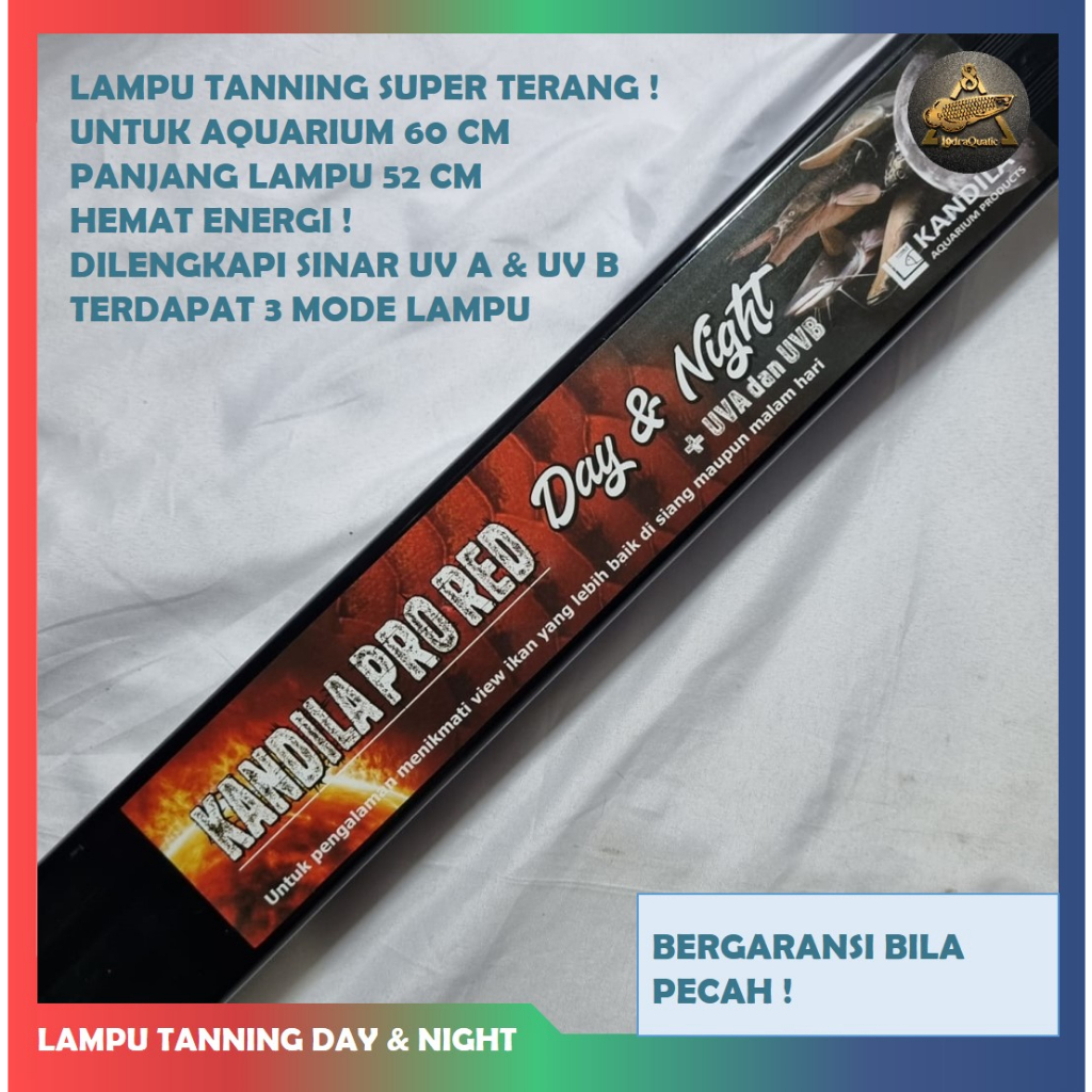 Jual LAMPU KANDILA PRO RED DAY AND NIGHT PLUS 600 UV A DAN UV B LAMPU ...