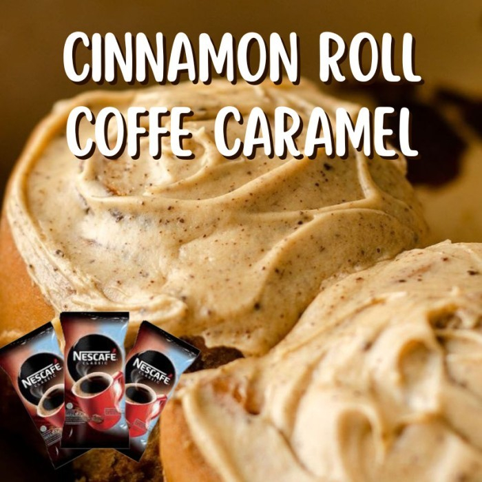Jual Roti Cinnamon Roll Cream Cheese Coffee Caramel | Shopee Indonesia