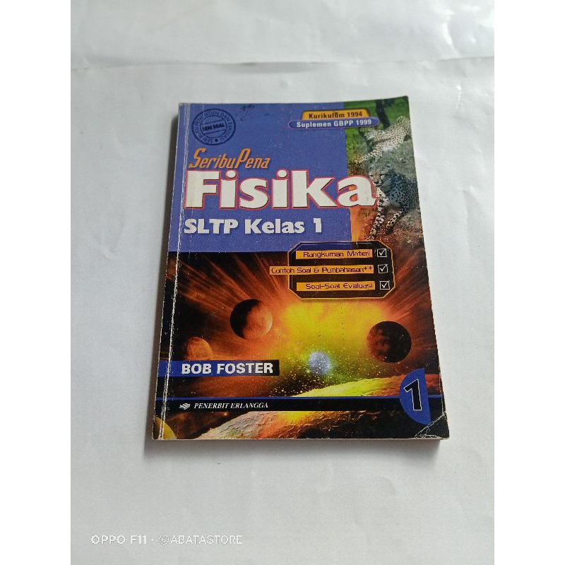 Jual Buku Seribu Pena Fisika Sltp Kls 1 Kurikulum 1994 Bob Foster Shopee Indonesia 2080