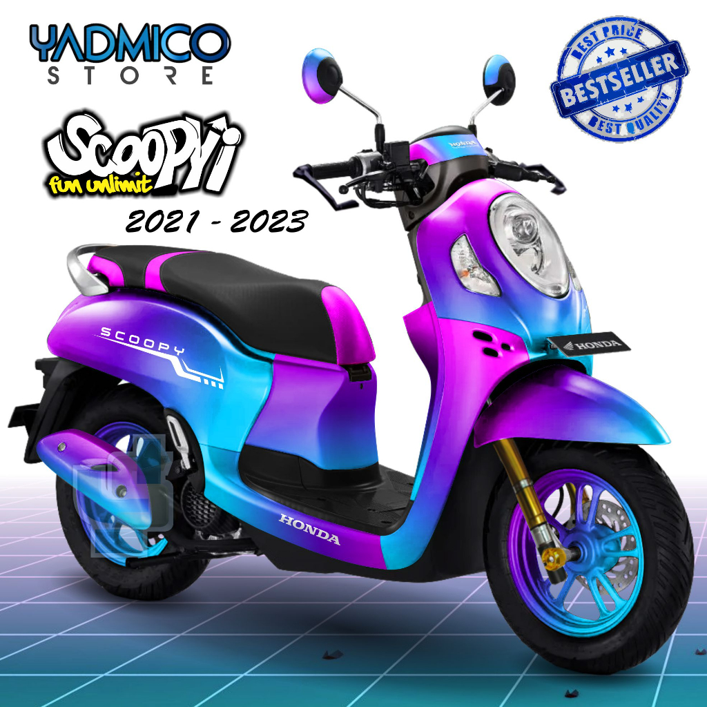Jual Decal Scoopy 2021 Full Body - Stiker Motor Scoopy 2022 Full Body ...