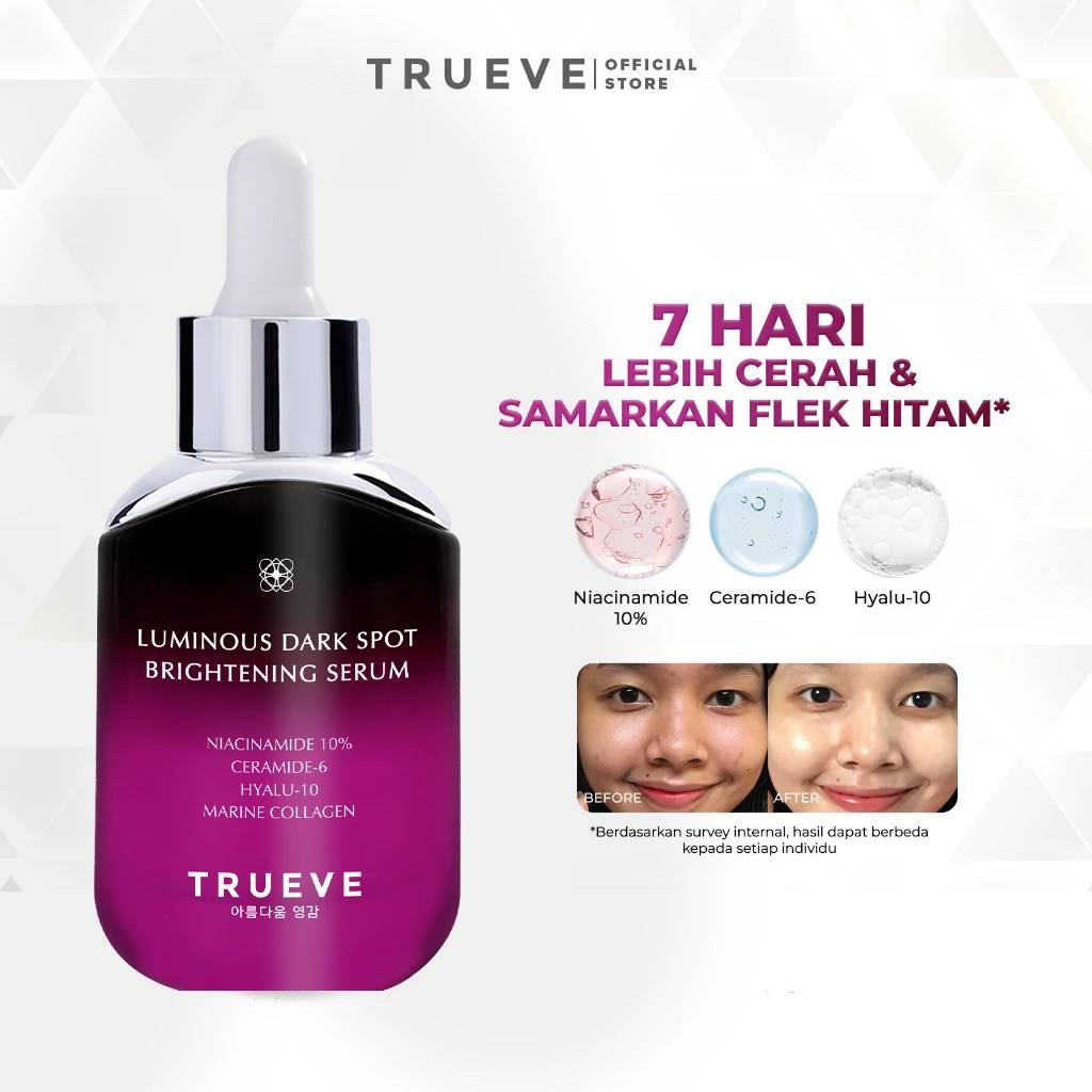 Jual TRUEVE Luminous Dark Spot Brightening Serum - NIACINAMIDE 10% All ...