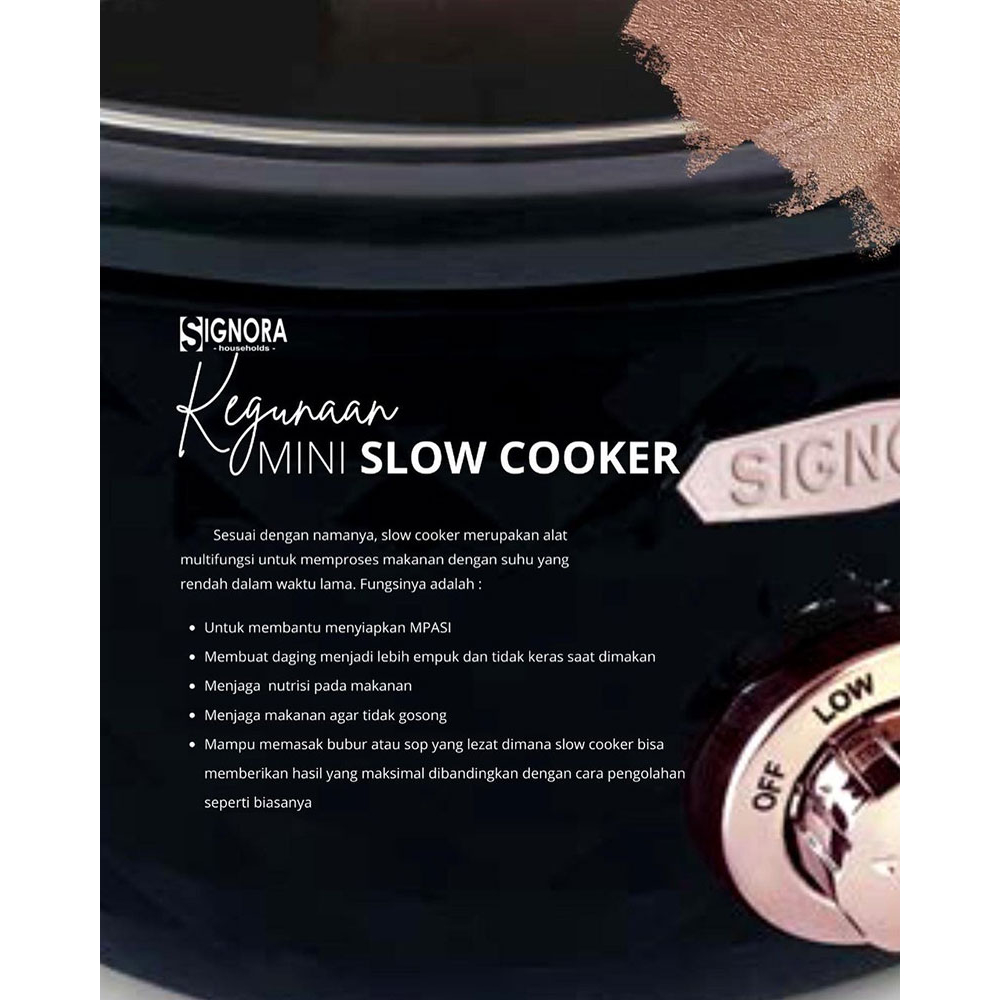 Jual SIGNORA MINI SLOW COOKER / DIGITAL COOKER SIGNORA 3.3 LITER ...