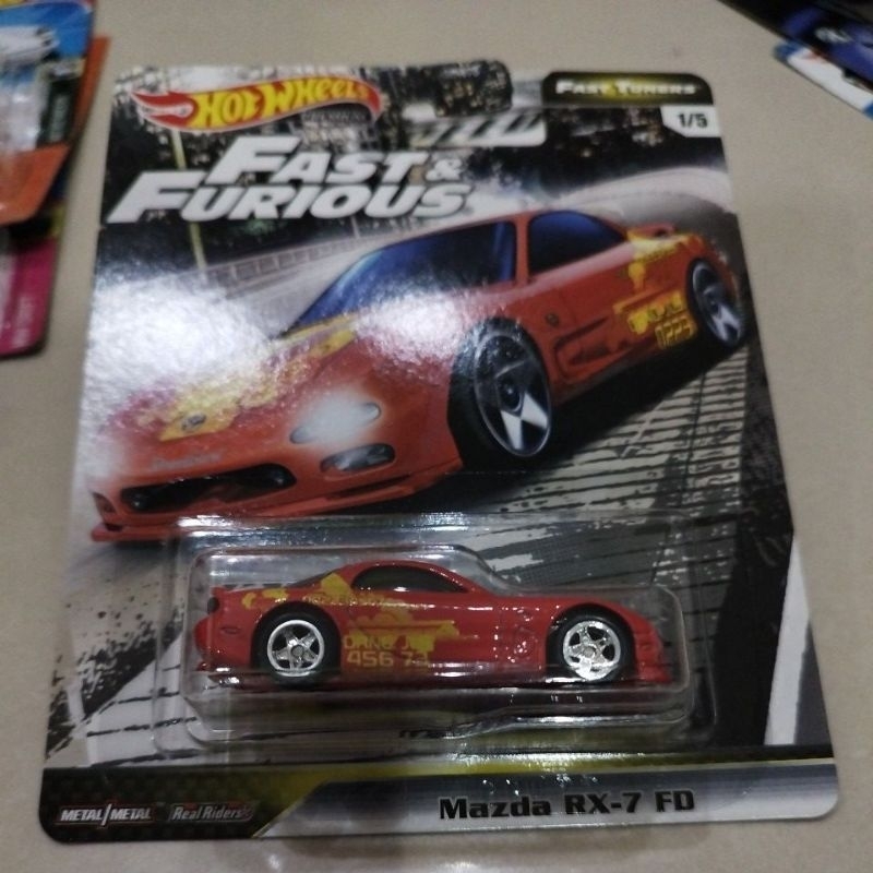 Hot Wheels Mazda RX-7 FD Fast & Furious HKS - Miniature 1/64 Neuve Avec Boîte