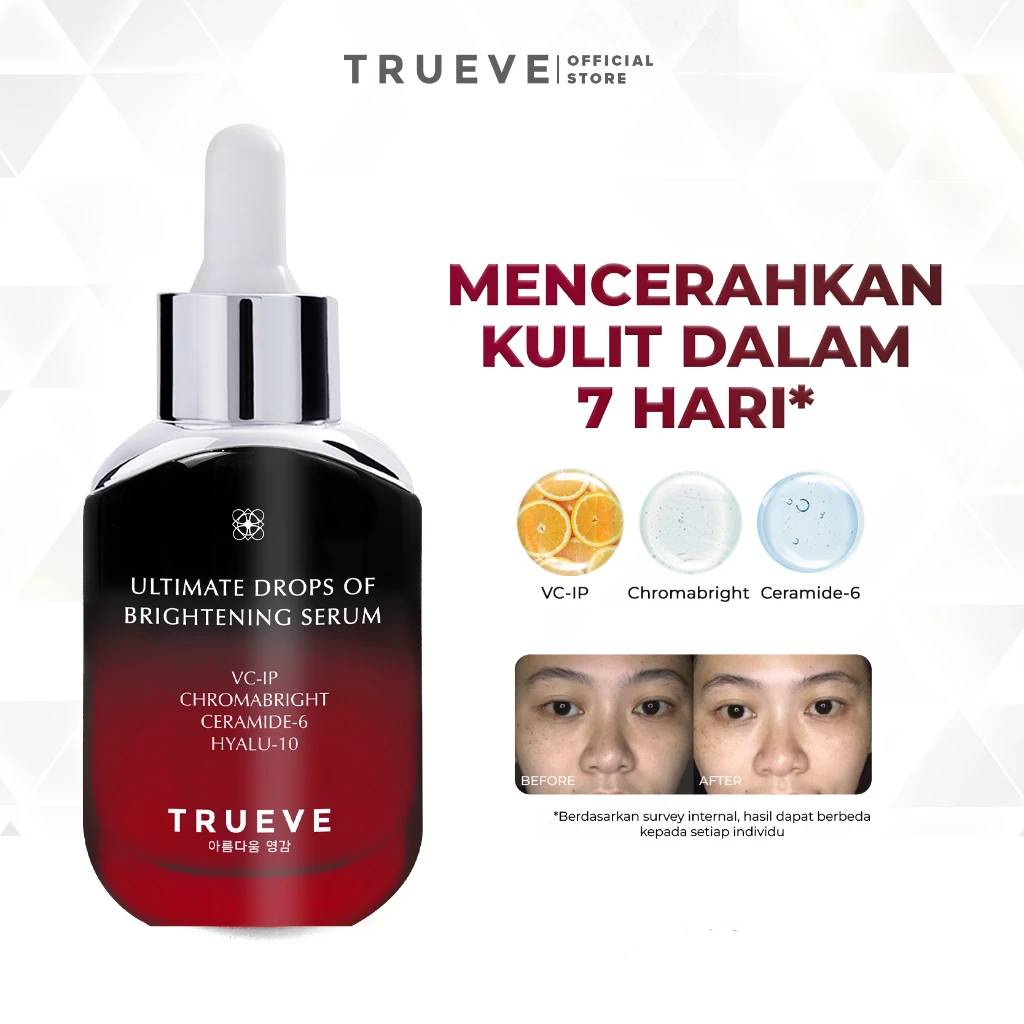 Jual TRUEVE Ultimate Drops of Brightening Serum - Vitamin C Brightening ...