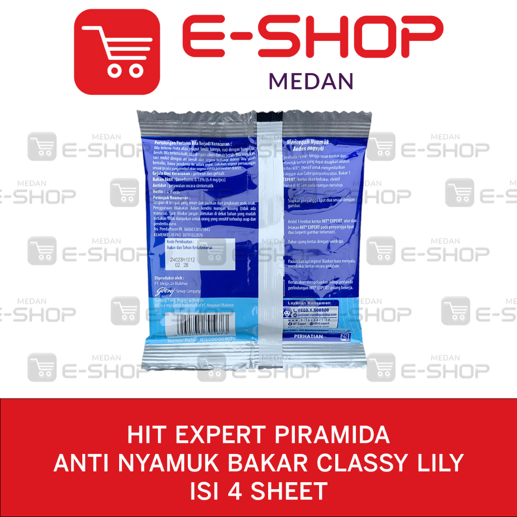 Jual Hit Magic Piramida Expert Obat Anti Nyamuk Bakar Isi 4 sheet ...