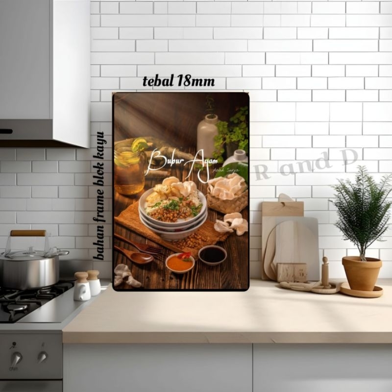 Jual Dekorasi dapur rumah makan, hiasan dinding bumbu dapur menu