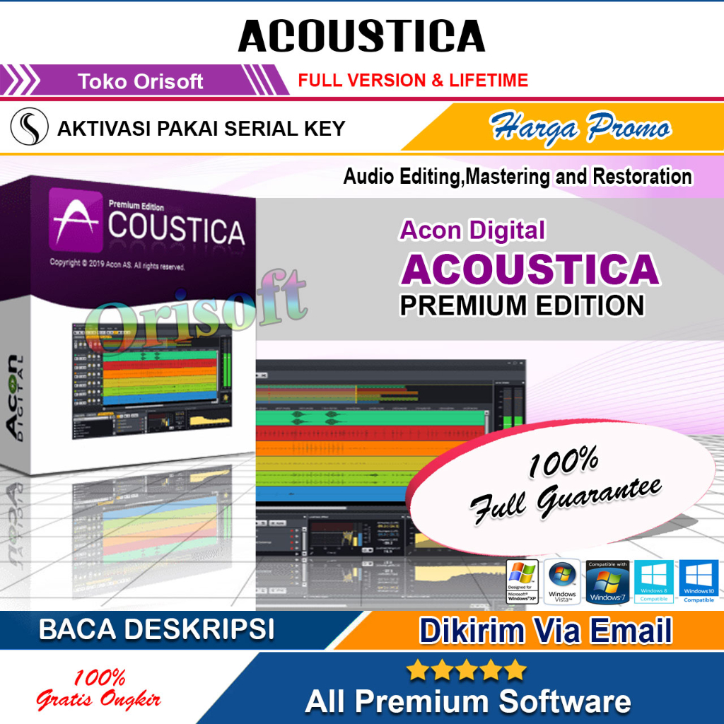Jual License ACOUSTICA 7.7.8 Terbaru Edit Audio Mixing Premium Edition ...