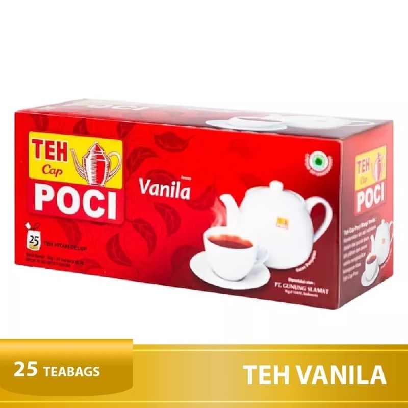 Jual Teh Celup Cap Poci Vanila Isi 25s Vanilla Tea 