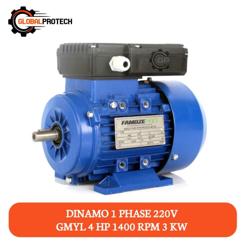 Jual Dinamo 3 HP 1400 RPM / 4 HP 1400 RPM Famoze Pro 2.2 KW / 3 KW 1 ...