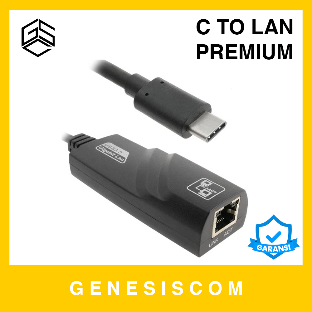 Jual Kabel Converter USB Type C to LAN RJ45 Female Wifi MacBook Adapter ...