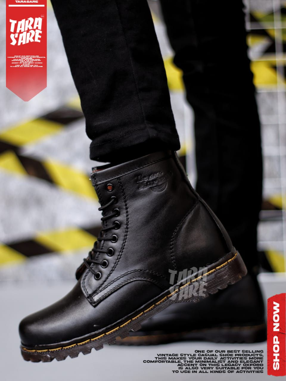 Jual YAMAGISI - Sepatu Boots Kulit Asli Docmart Pria - Wanita | Shopee ...