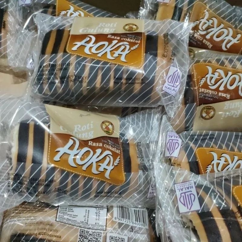 Jual roti aoka coklat satu kemasan berat60gram | Shopee Indonesia