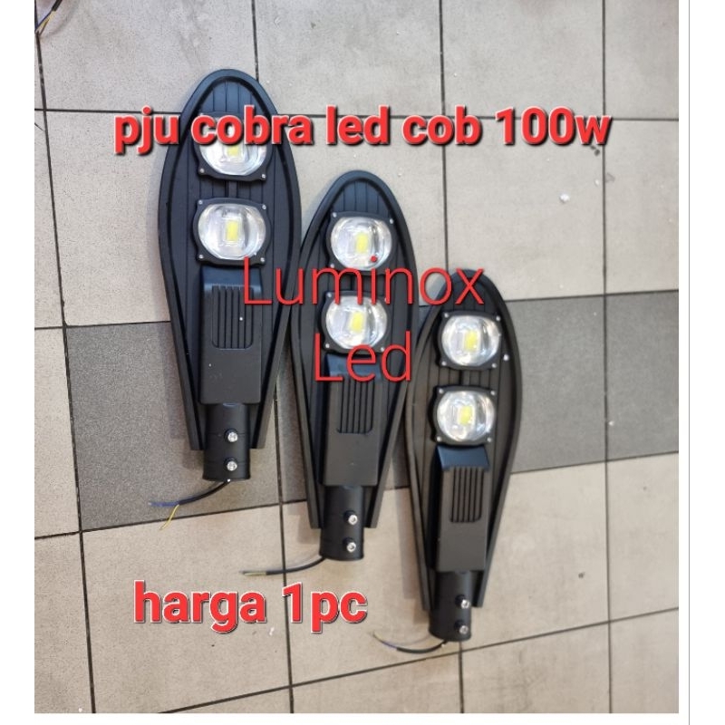 Jual Pju Cobra Led 100w 100watt 2mata Street Light Jalan Led 100 Watt