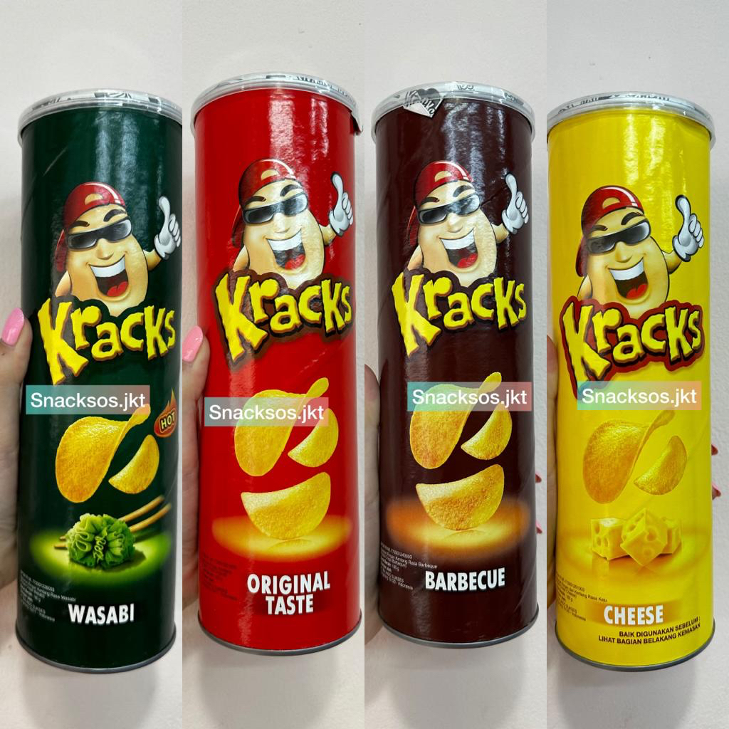 Jual KRACKS POTATO CRISP ORIGINAL / PAPRIKA / BARBECUE / CHEESE