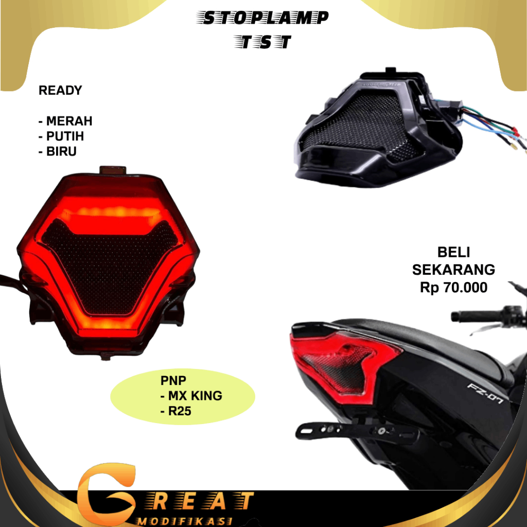 Jual Lampu Stop R25 R 25 Mx king new Stoplamp LED Yamaha R25 Mx King
