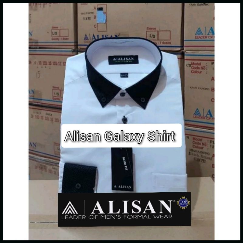 Jual Kemeja Alisan Dobby Slim Fit Lengan Panjang 100 Ori Shopee Indonesia