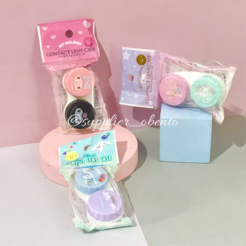 Jual [Daiso] Sanrio Contact Lens Case My Melody Accessories Lensa Case Wadah Lensa Cinnamorol