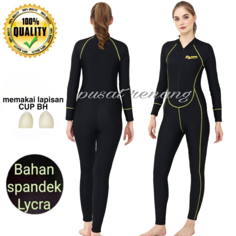 Jual Baju Renang Wanita Dewasa Baju Renang Lapis Cup Bh Baju Renang Model Selam Baju Panjang