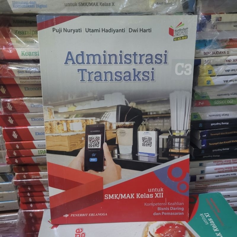 Jual BUKU BEKAS ERLANGGA - ADMINISTRASI TRANSAKSI KELAS 3 SMK K13 ...