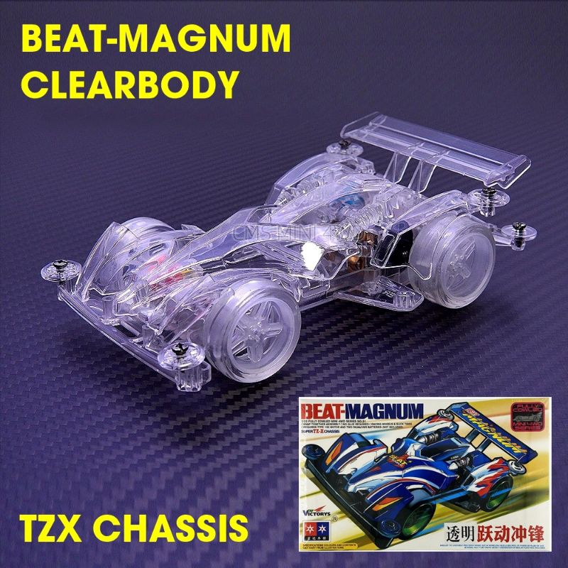Jual Mini 4WD Merk Daxing : Beat Magnum TZX Chassis Clear | Shopee ...
