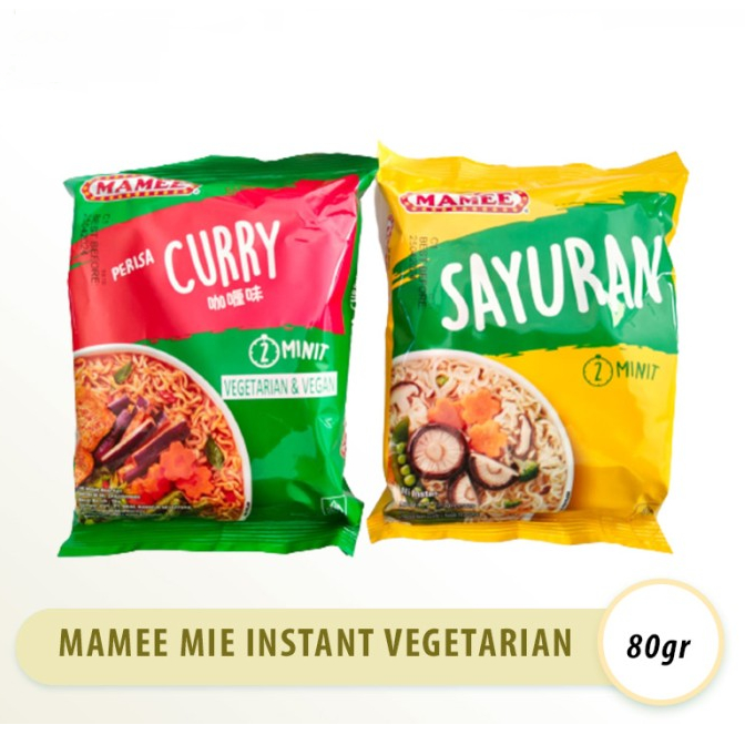 Jual Mamee Mie Instan Vegetarian And Vegan Rasa Curry Sayuran 80gr Shopee Indonesia 