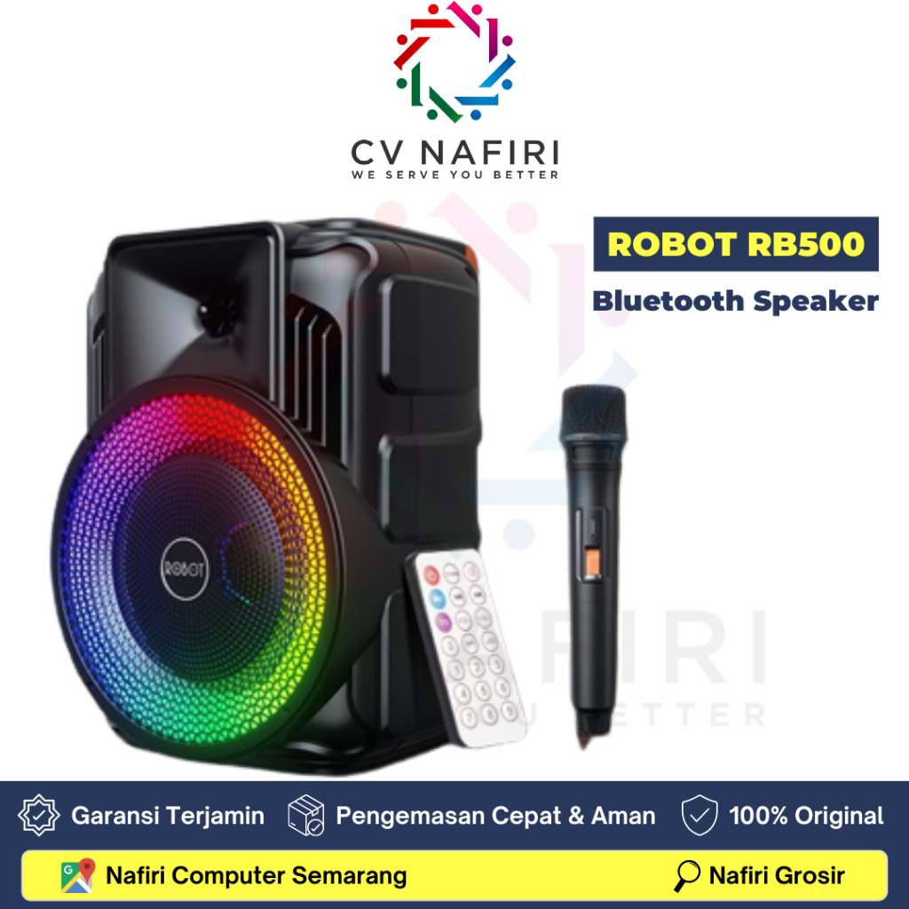 Jual SPEAKER ROBOT RB500 KARAOKE BLUETOOTH 5.0 AUDIO WIRELESS SUPER ...