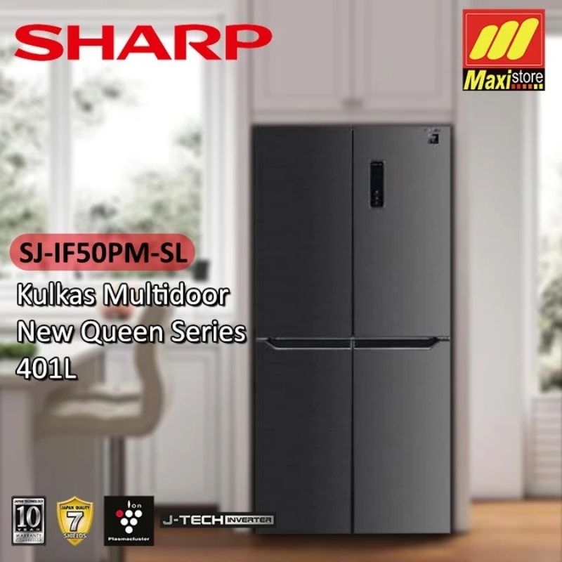 Jual Sharp Kulkas Side By Side SJ IF50PM - DS | Shopee Indonesia
