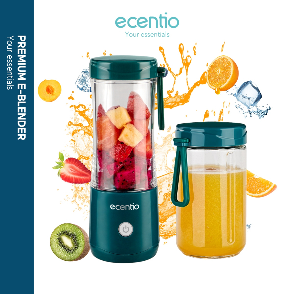 Jual ecentio Blender Portable Mini Juicer 6 Mata Pisau 2 botol 380ML