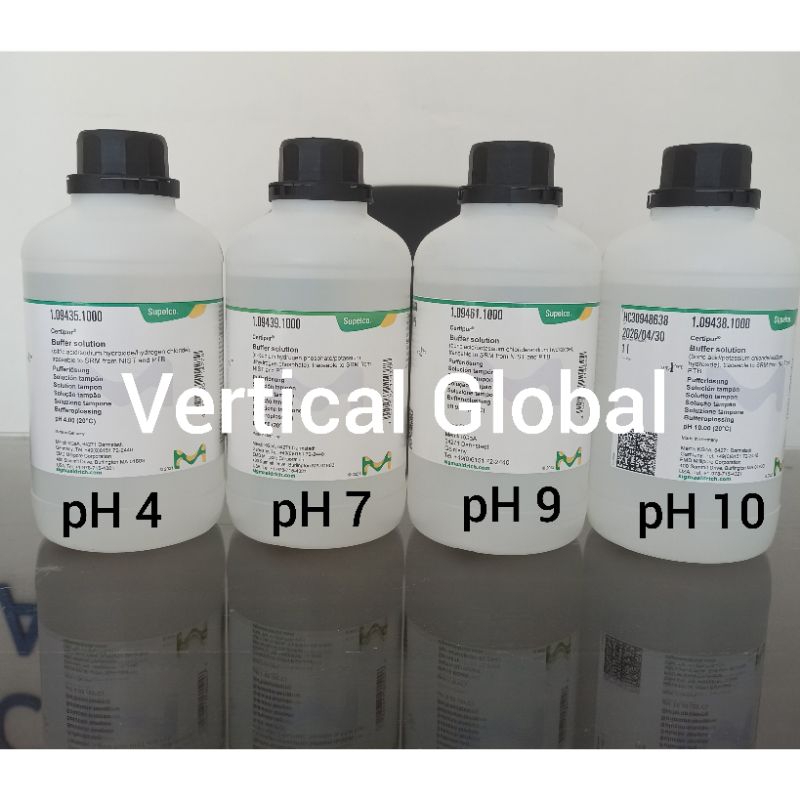 Jual Buffer Solution pH 4 pH 7 pH 9 pH 10 Merck M.1.09435.1000 M.1.