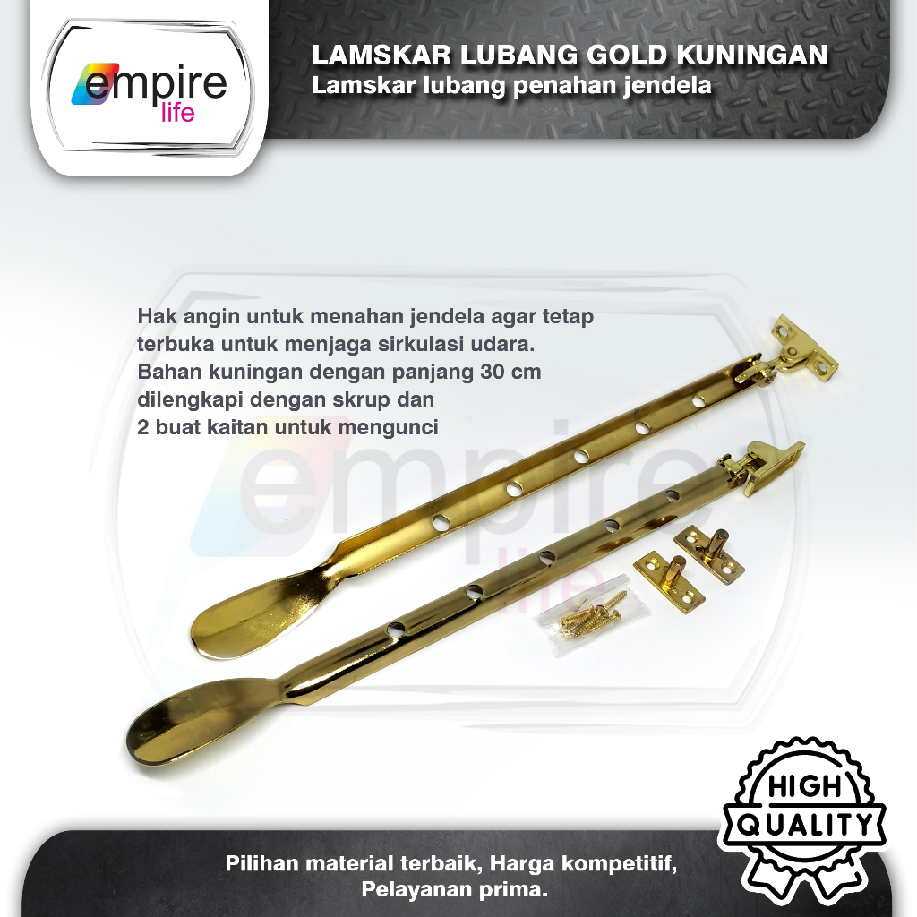 Jual Lamskar Lubang Kuning / Lamskar Penahan Jendela Hak Angin Sendok ...