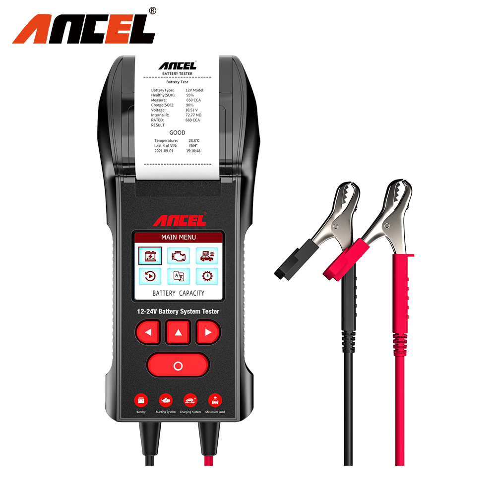 Jual ANCEL BST600 12V/24V Automotive Battery Temperature Load Tester