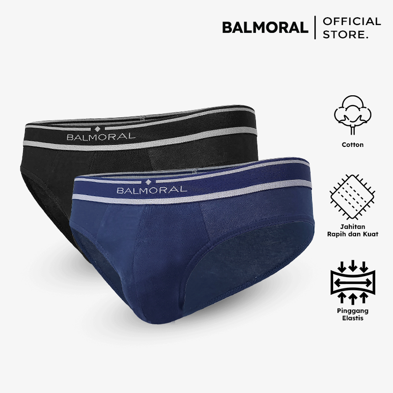 Jual BALMORAL Starter Pack Celana Dalam Pria 2 Pcs Cotton Blend