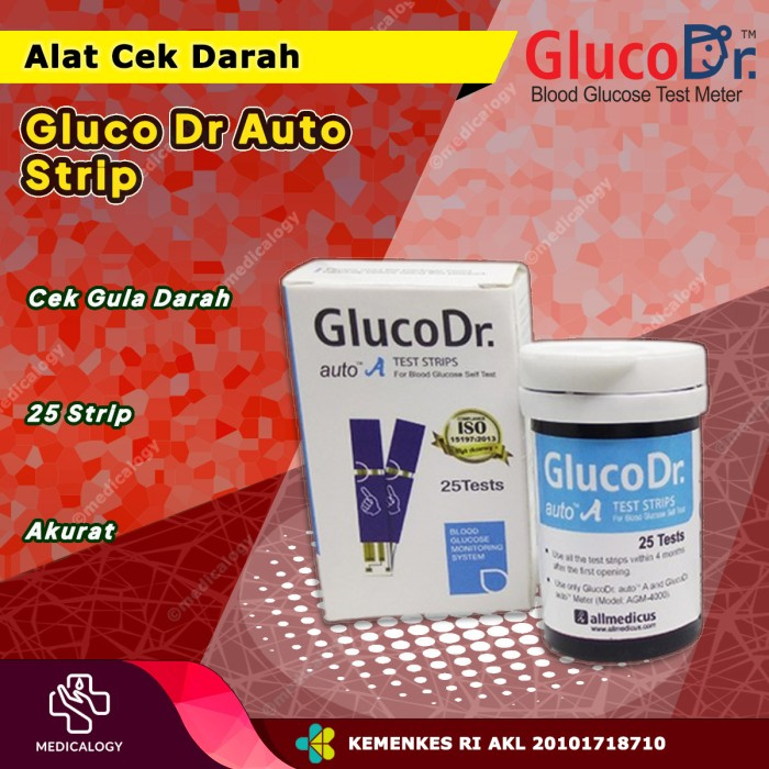 Jual Gluco Dr Auto Strip Alat Cek Gula Darah T Shopee Indonesia